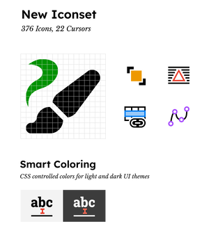 Scribus 1.7.0 svg based icon set